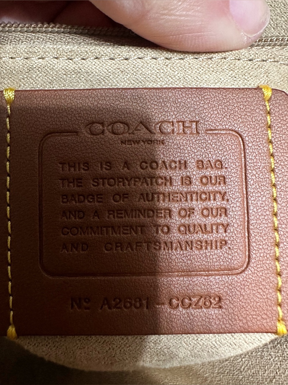 Coach Elodie Quilted Leather Crossbody Bag- Carnation Pink; Style CCZ62 - Picture 11 of 11